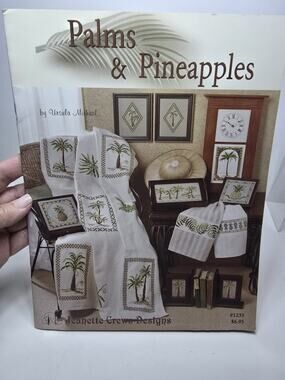 PALMS AND PINEAPPLES by Ursula Michael Cross stitch chat Pattern